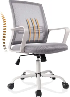 Nature Mature 768617582974 Desk Chair Ergonomic Mesh Home Office Mid Back Adjustable Computer Task C
