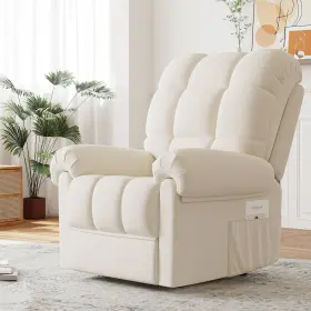 Gese001 Neche Power Electric Recline Sofa Chair For Adults With Usb Port White