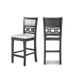 D1701-22-gry New Classic Home Furnishings Furniture Gia 26 Inch Gray Wood Counter