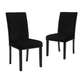 D400-20-blk New Classic Home Furnishings Furniture Celeste Black Polyester Chair