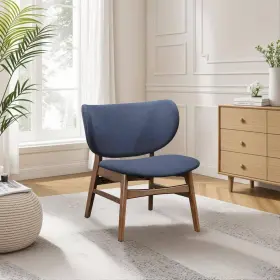 U1752b-10 New Classic Home Furnishings Furniture Adler Blue Fabric Upholstered Side Chair