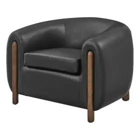 1900243-691 New Pacific Direct Cordelia Faux Leather Accent Arm Chair In Black