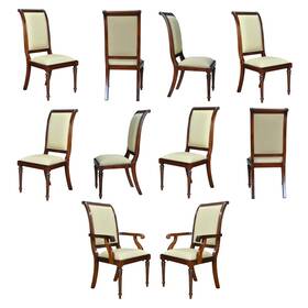 Niagara Ndrac055z Furniture Tall Back Upholstered Chairs Set Of 10