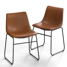 A-ge17013-ussu014 Nicbex Retro Side Chair Dining With Metal Legs For Kitchen Living Room