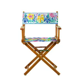 No 030159007179 18 Inch Directors Chair Honey Oak Frame-garden Flowers