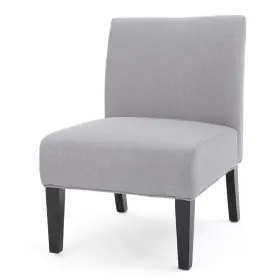 11024 Noble House Galilea Light Grey Fabric Accent Chair