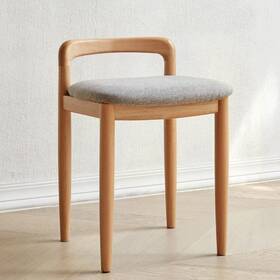 Noble House 114154 Stellanova Natural Gray Modern Fabric Beech Wood Armless Side Chair