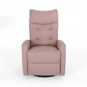 65498 Noble House 39 Inch X 35.75 Fabric Upholstery Wall Hugger Swivel Glider Light Blush