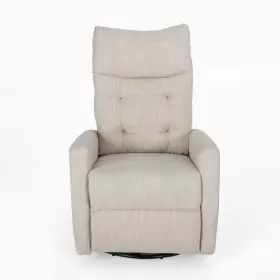 X18.25 Noble House 65717 Fabric Tufted Cushion Recliner 39 Inch X35.75 Woodglen In Beige