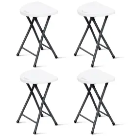 Nobrand 792933613029 4 Pack Portable Folding Stool With Handle 18 Inch Foldable