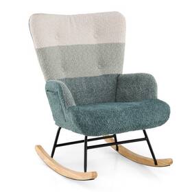 Nursery Rocking Chair Ergonomic Armrests High Backrest 197867220914 With And