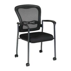 Office Star 84540-30 Chair Stacking Fabric/metal Fabric Coal