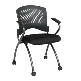84330-30 Office Star Products Guest Chair 250-lb Cap Armless Padded Seat In Coal