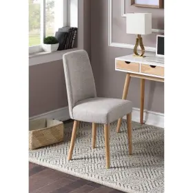 28991-nag Olive & Opie And Taylor Chair Natural Legs Gray Fabric