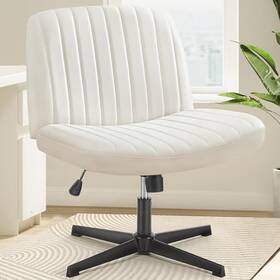 Olixis 700476340821 Criss Cross Legged Chairs Armless No Wheels Wide Seat Height
