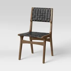 82057857 Opalhouse Ceylon Woven Dining Chair Black/walnut -