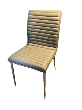 Hc-657709 Orbea Collection Armen Living Collections Faux Leather Upholstered Dining Chair In Gray