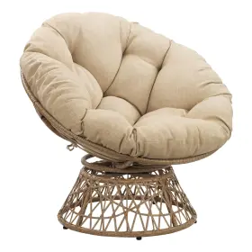 Osp Home Furnishings 090234592686 Wicker Papasan Chair With 360-degree Swivel Natural Fra