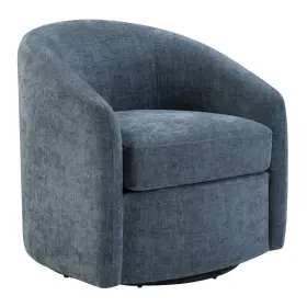 Bla-c94 Osp Home Furnishings Bella Swivel Chair In Blue Denim Fabric