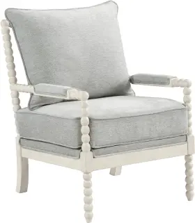 Kle-h14 Osp Home Furnishings Kaylee 26.5 Inch W X 32.25 D 37 H Smoke Grey Fabric