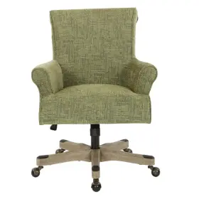 Megsa-mc2 Osp Home Furnishings Megan Olive Fabric Office Chair With Grey Wash Wood
