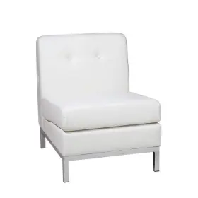 Wst51n-w32 Osp Home Furnishings Accent Chair Faux Leather Upholstery Material In White
