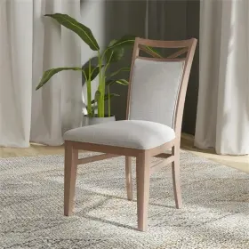 Dame2218 Parker House Americana Dining Chairs Set Of 2 Ivory Fabric Brown Wood New 39.5 Inch H Dame2218 Parker House Americana Dining Chairs Set Of 2 Ivory Fabric Brown Wood New 39.5 Inch H