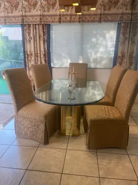 Dpch8-739ec Parsons 6 Dining Room Chair Skirted