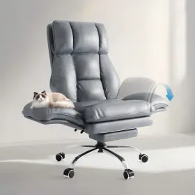 Lbgyz01 Patbrela Home Office Chair Ergonomic Computer With Footrest Adjustable Armrests New