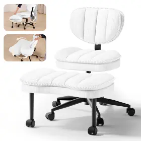 Lptyz01 Patbrela Ergonomic Home Office Chair Desk Computer With Footrest Cloud Criss Cross