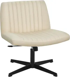 Paylesshere 313050191193 Criss Cross Chair Armless Legged Office Wide Comfty Desk