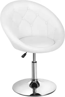 Paylesshere 744759317438 Living Room Vanity Chair Makeup Swivel Accent Round Back Height Adj