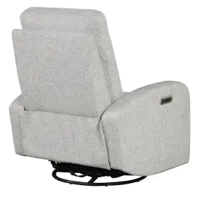 Pr-4753-2668635 Pemberly Row Contemporary Fabric Power Swivel Glider Recliner In Beige