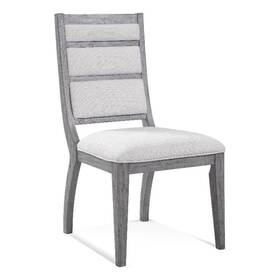Pemberly Row Pr-4753-2670375 Modern Glam Spindle Back Dining Chair In Platinum Oak