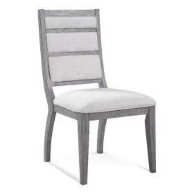 Pr-4753-2670375 Pemberly Row Modern Glam Spindle Back Dining Chair In Platinum Oak