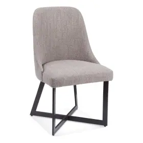 Pr-4753-2670419 Pemberly Row Modern Angled Metal Dining Chair Set Of 2 In Bronze