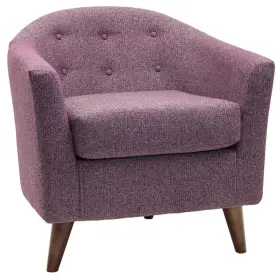 Pr-4753-2708930 Pemberly Row 19 Inch H Traditional Fabric Accent Chair In Plum Purple