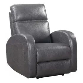 Pr-4753-2844624 Pemberly Row Contemporary Polyester Power Recliner In Pebble Gray