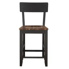 Pr-4753-2852734 Pemberly Row Rubberwood/iron Counter Chair In Black Set Of 2