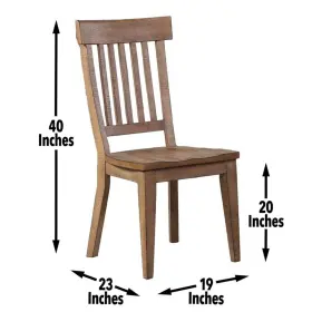 Pr-4753-2852768 Pemberly Row Engineered Wood Dining Side Chair In Brown Set Of 2