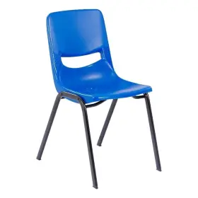Pr-4753-3046005 Pemberly Row Ergonomic Heavy-duty Flex Comfort Classroom Stack Chair In Navy
