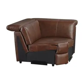 Pr-4753-3118071 Pemberly Row Top-grain Leather Modular Corner Seat With 300 Lb Capacity In Brown Pr-4753-3118071 Pemberly Row Top-grain Leather Modular Corner Seat With 300 Lb Capacity In Brown