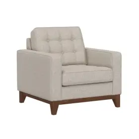 Pr-4753-3168463 Pemberly Row 38 Inch Accent Chair With Pocketed Coil Cushion And Flax Upholstery - Beige