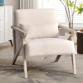 Phoenix Home 313520331136 Accent Chair Mid-century Modern Upholstered Lounge Arm With Wood
