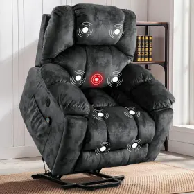 Phoenix Home 313520331433 Large Power Lift Recliner With Massage And Heat For Elderly Ele