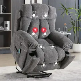 Cnn0145 Phoenix Home Large Power Lift Recliner Chair With Massage And Heat For Elderly