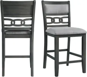 Dah350csc Picket House Furnishings Taylor Counter Height Side Chair Set In Gray
