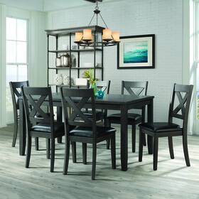 Dax400sc Picket House Furnishings Alexa Standard Height Side Chair Set In Gray