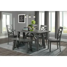 Drn300sc Picket House Furnishings Regan Standard Height Side Chair Set In Gray