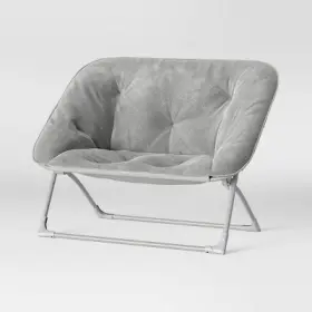 80677716 Pillowfort Folding Dish Loveseat Gray -